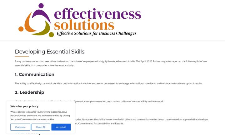 Screenshot of effectivenesssolutions.com