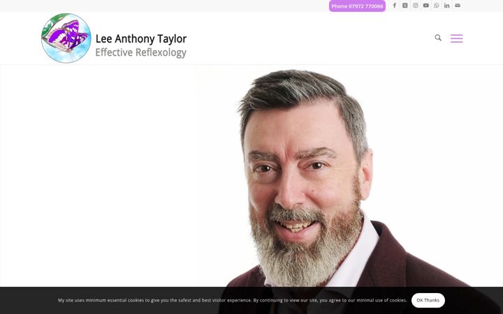 Screenshot of effectivereflexology.com