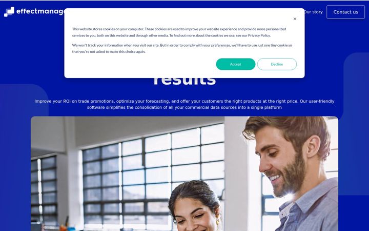 Screenshot of effectmanager.com