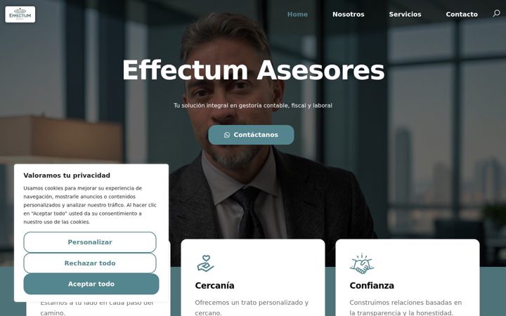Screenshot of effectumasesores.com