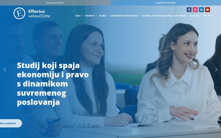 Screenshot of effectus.com.hr