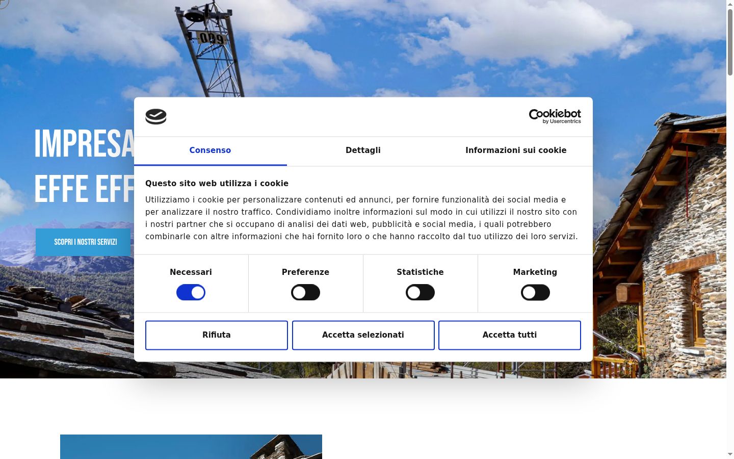 Screenshot tal-banner tal-kunsens muri qabel kwalunkwe interazzjoni