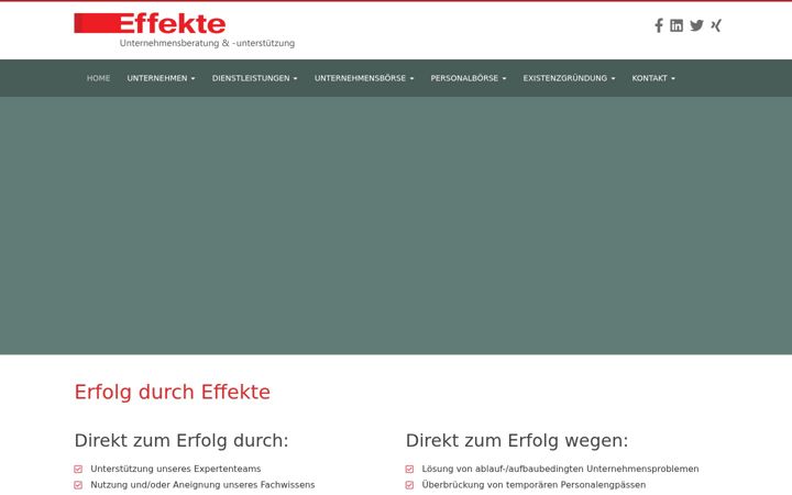 Screenshot του effekte-unternehmensberatung.de