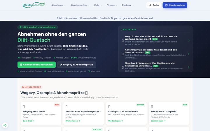 Screenshot of effektiv-abnehmen.com