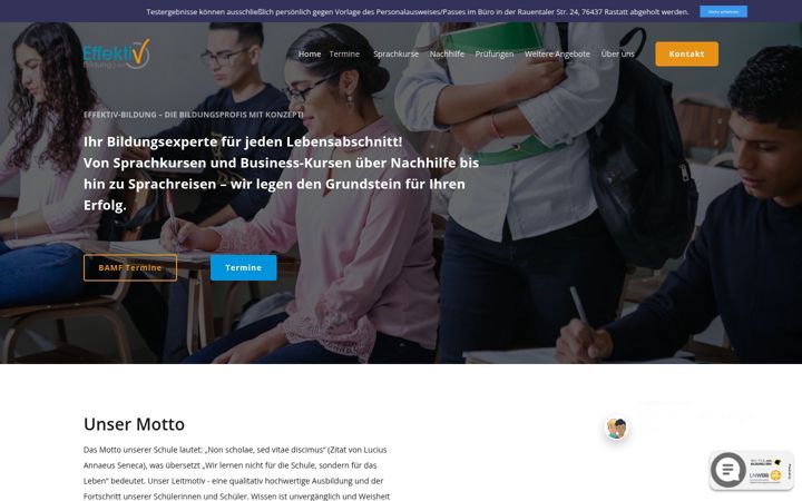 Screenshot του effektiv-bildung.de