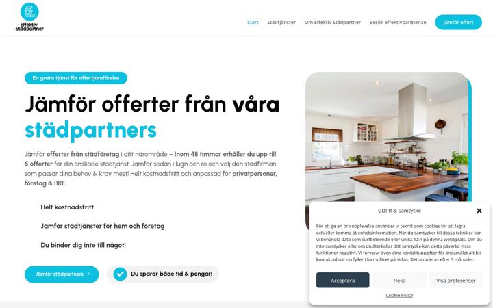 Captura de ecrã de effektivstadpartner.se