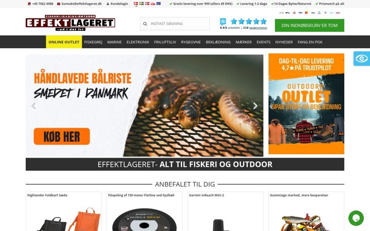 Screenshot of effektlageret.dk