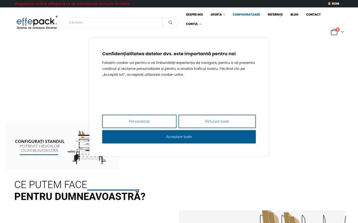 Snímek obrazovky effepack.ro
