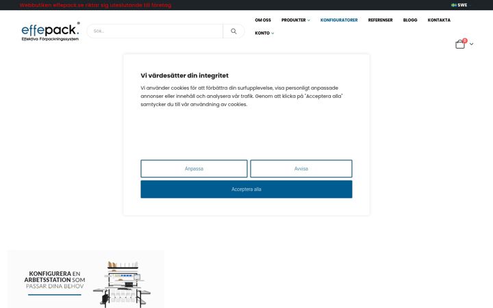 Captura de ecrã de effepack.se