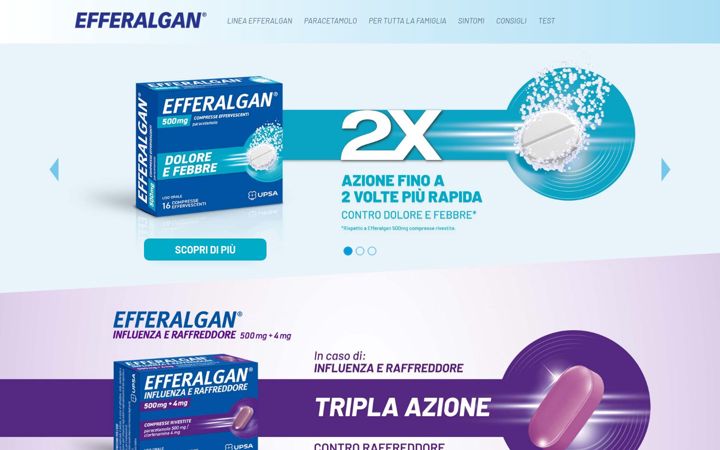 Képernyőkép: efferalgan.it