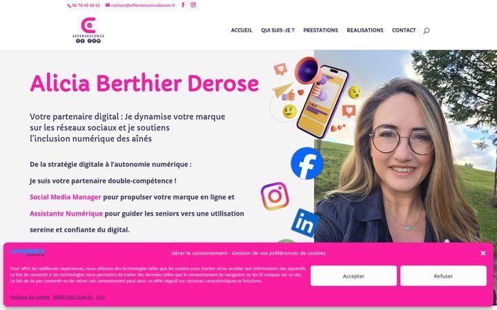 Screenshot of effervescencedecom.fr
