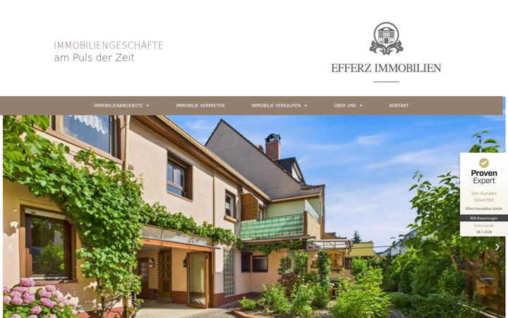 Screenshot of efferz-immobilien.de