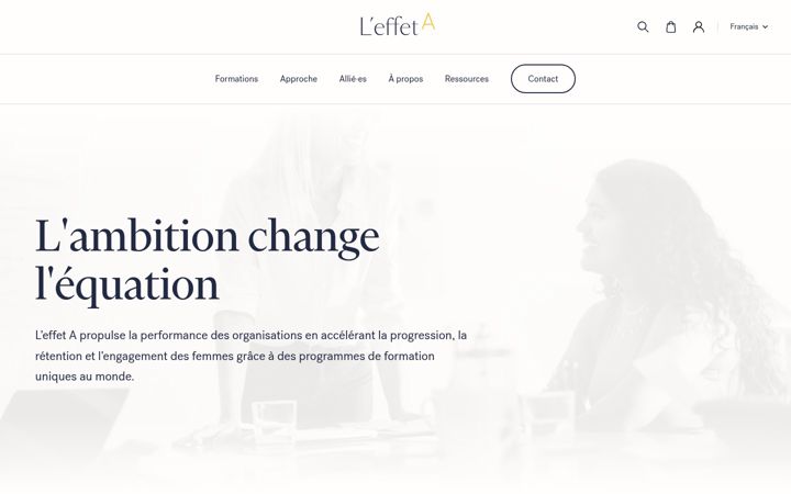 Screenshot of effet-a.com