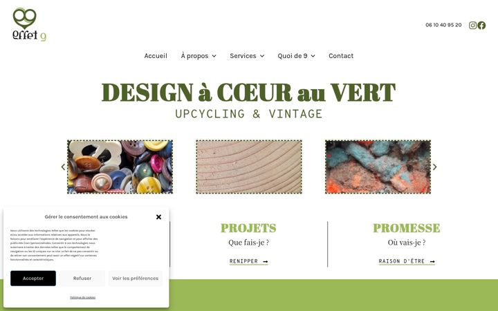 Screenshot of effet9design.fr