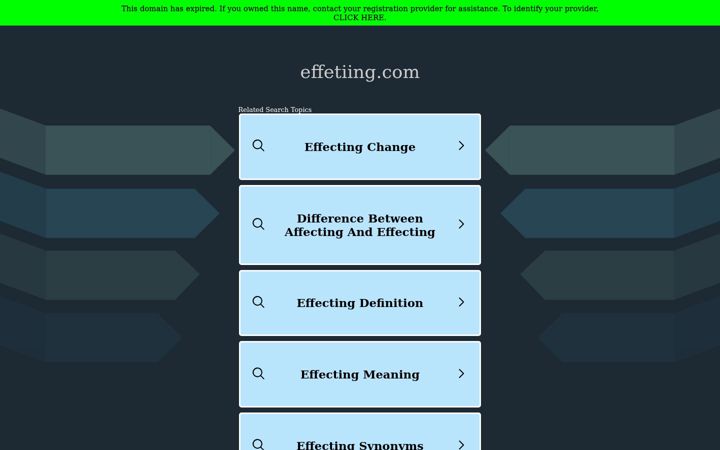 Capture d'écran de effetiing.com