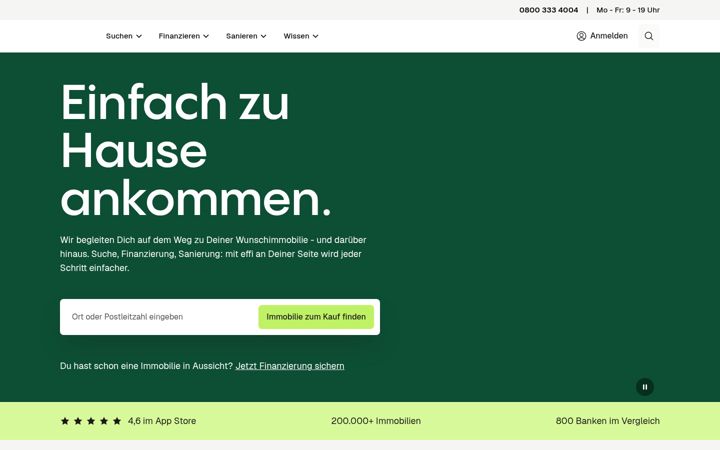 Screenshot of effi.de