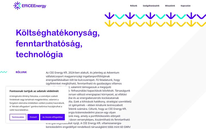 Screenshot ta' efficeenergy.hu