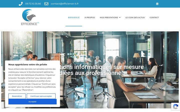 Screenshot di efficience-it.fr