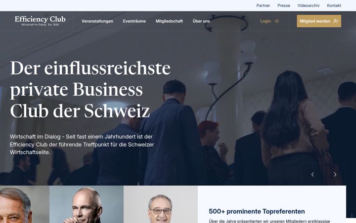 Screenshot of efficiency.ch