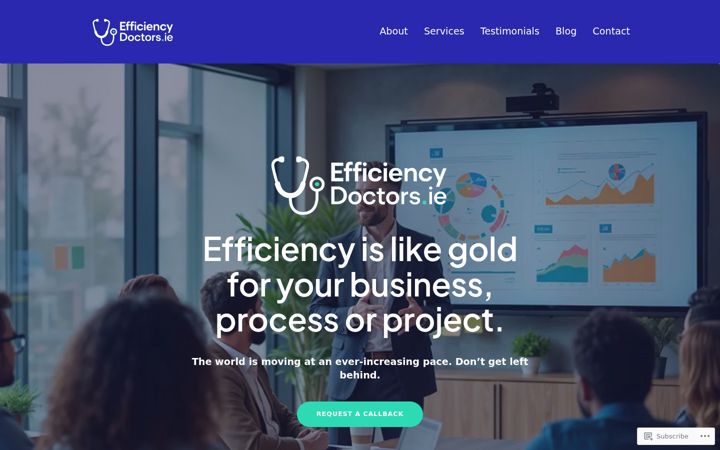 Skærmbillede af efficiencydoctors.ie