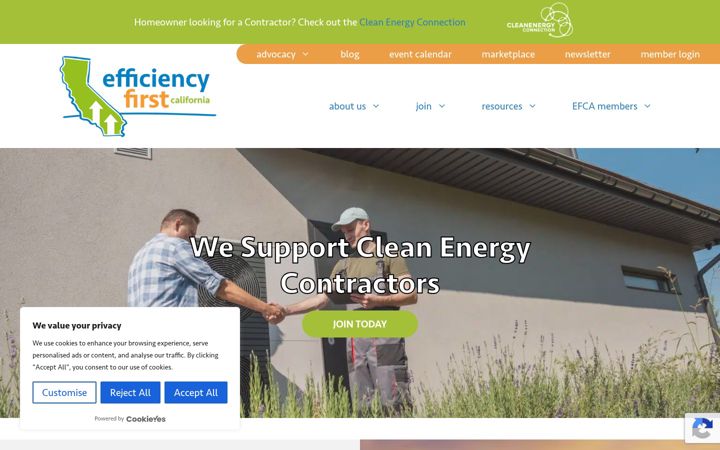 Captura de pantalla de efficiencyfirstca.org