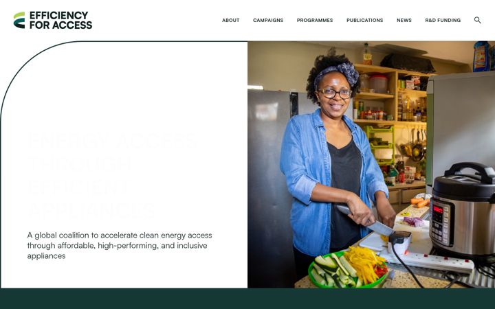 Screenshot of efficiencyforaccess.org