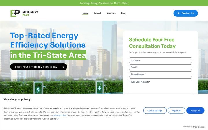 Capture d'écran de efficiencyplus.co