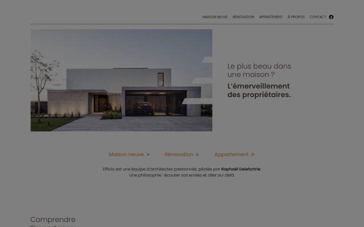 Screenshot of efficioarchitectes.be