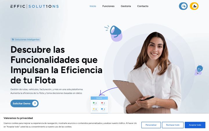 Screenshot of efficsolutions.es