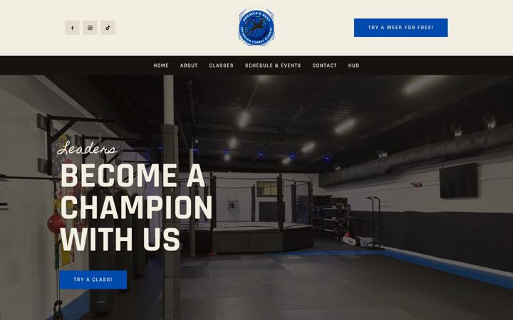 Screenshot of effinghamcombatacademy.com