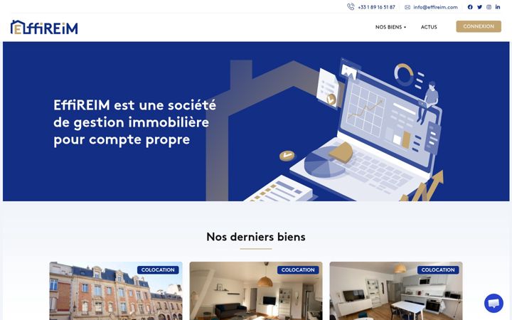 Screenshot of effireim.com