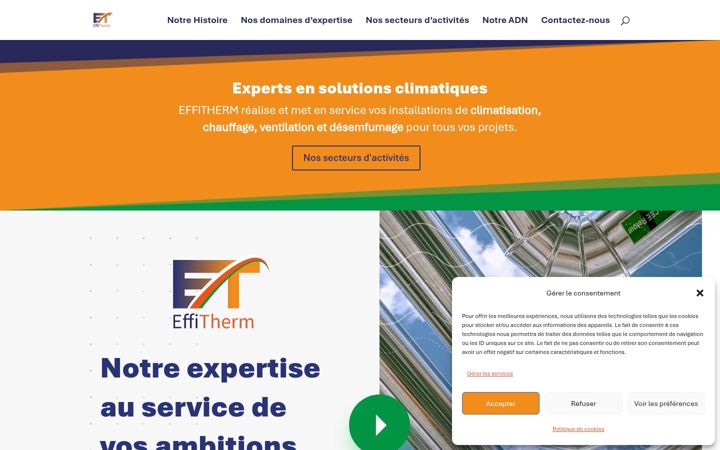 Captura de pantalla de effitherm.fr