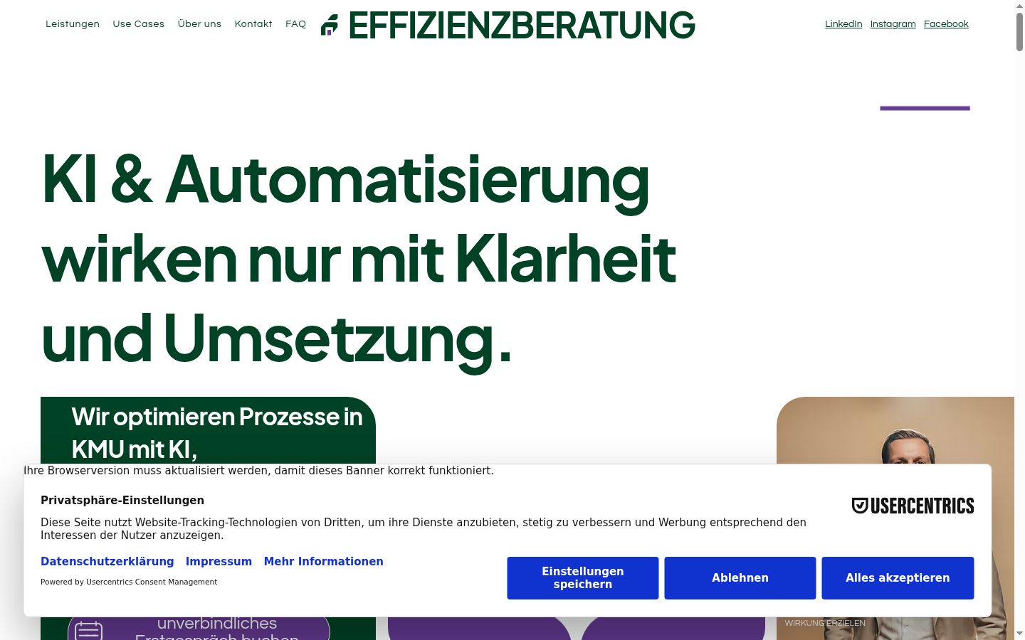 Sutikimo reklamjuostės, rodytos prieš bet kokią sąveiką, ekrano kopija