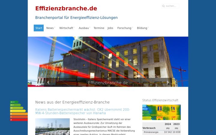 Screenshot of effizienzbranche.de