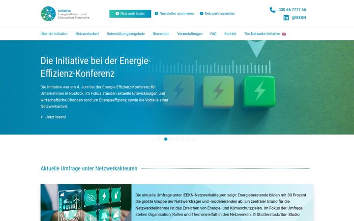 Captura de pantalla de effizienznetzwerke.org