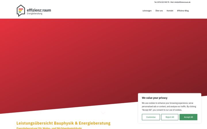Screenshot ta' effizienzraum.de