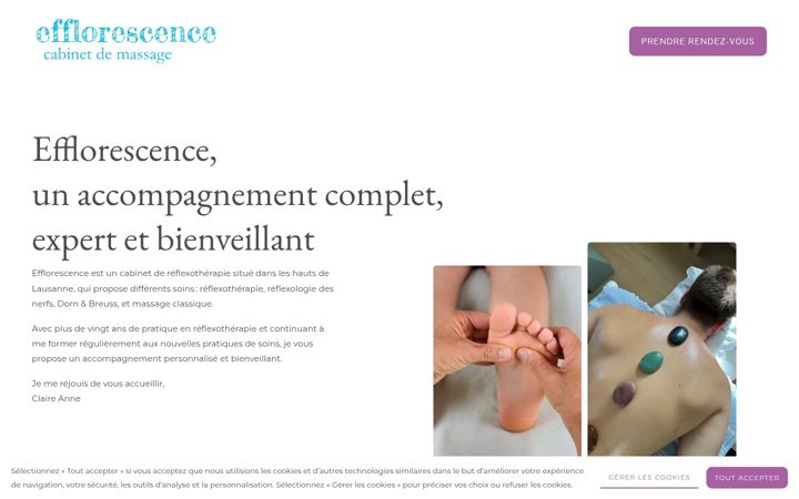 Screenshot of efflorescence.ch