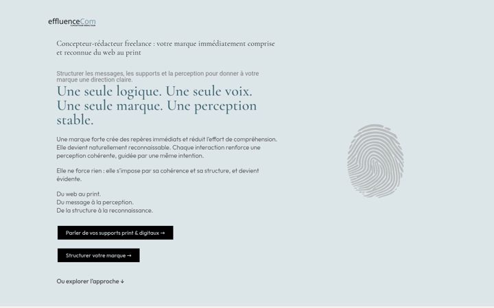 Captura de pantalla de effluencecom.fr