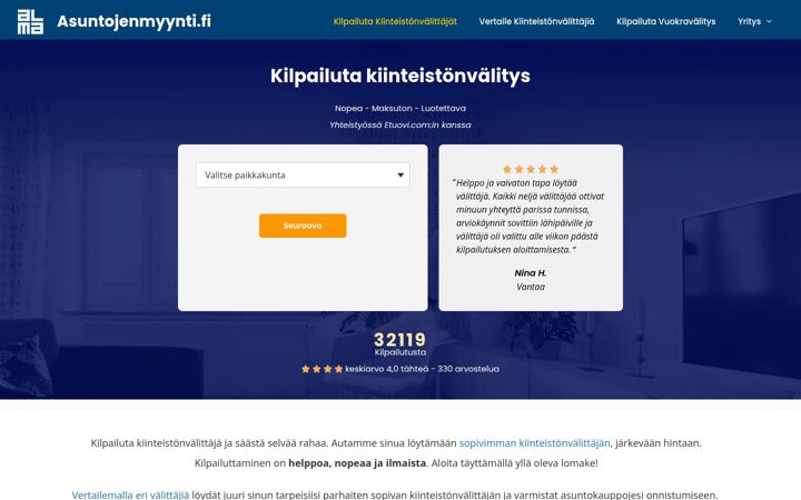Snímek obrazovky effortia.fi