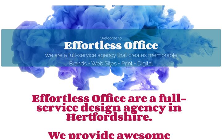 Captura de ecrã de effortlessoffice.co.uk