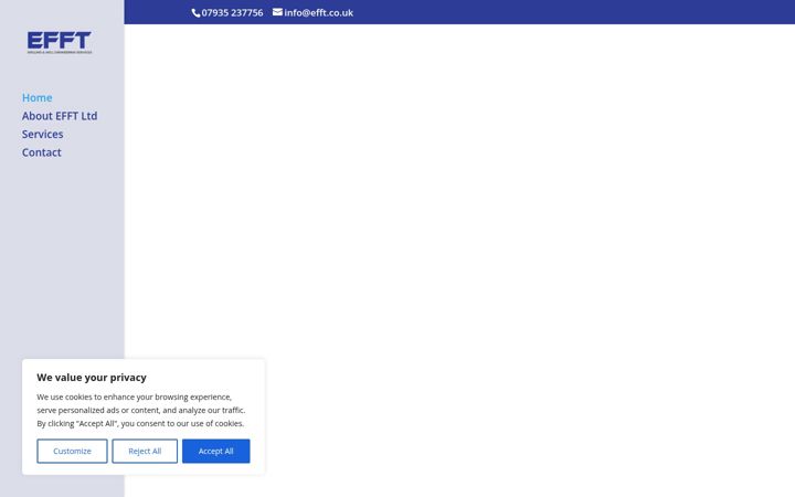 Screenshot of efft.co.uk