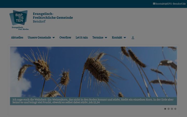 Skærmbillede af efg-bendorf.de
