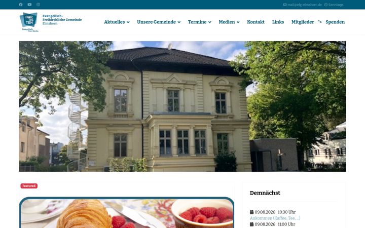 Skærmbillede af efg-elmshorn.de