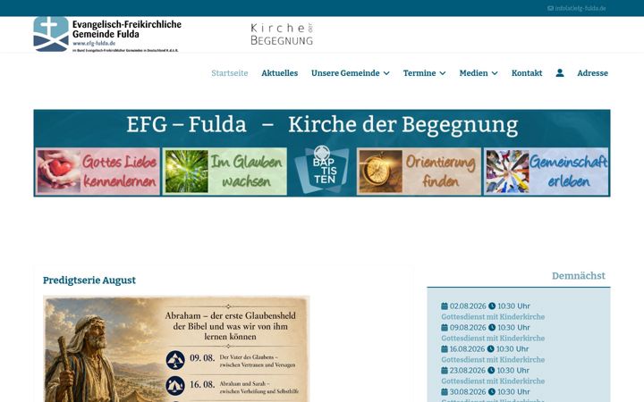 Skærmbillede af efg-fulda.de