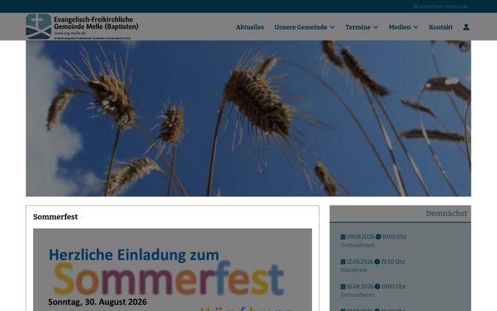 Zrzut ekranu efg-melle.de