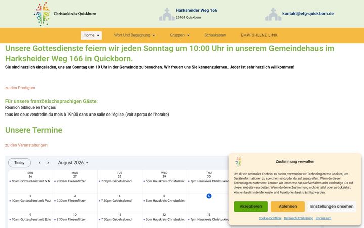 Zrzut ekranu efg-quickborn.de