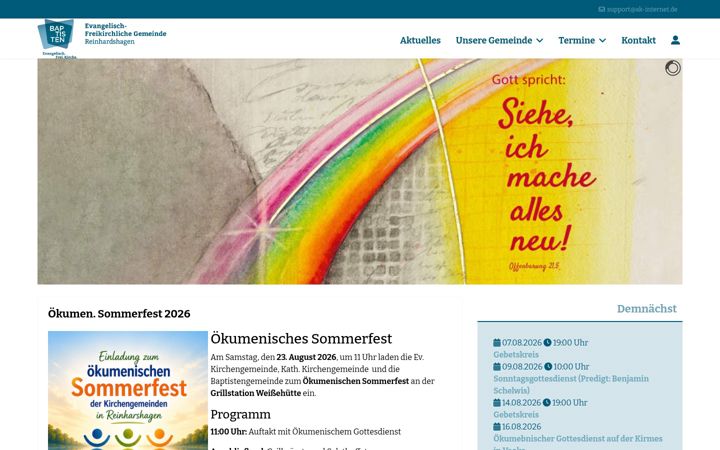 Zrzut ekranu efg-reinhardshagen.de