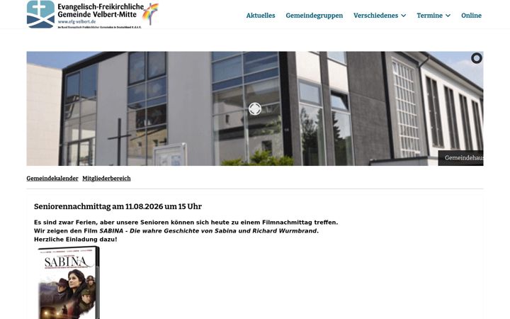 Zrzut ekranu efg-velbert.de