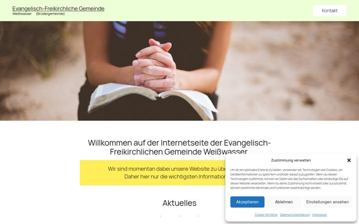 Screenshot ta' efg-weisswasser.de