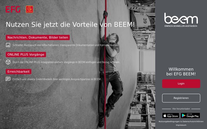 Screenshot of efgbeem.de